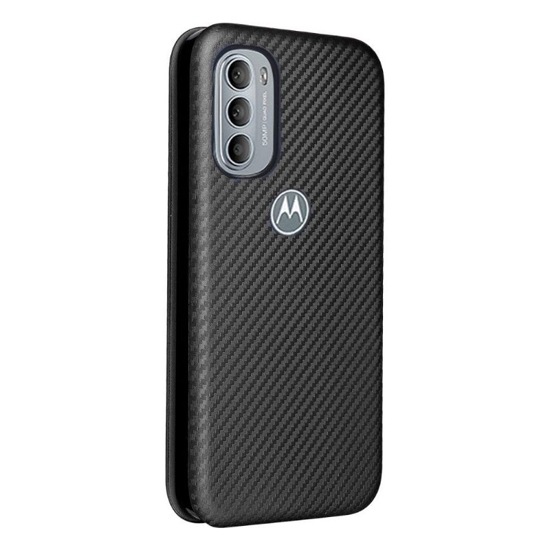 Folio-hoesje voor Motorola Moto G31 / Moto G41 Kunstleer Van Koolstofvezel