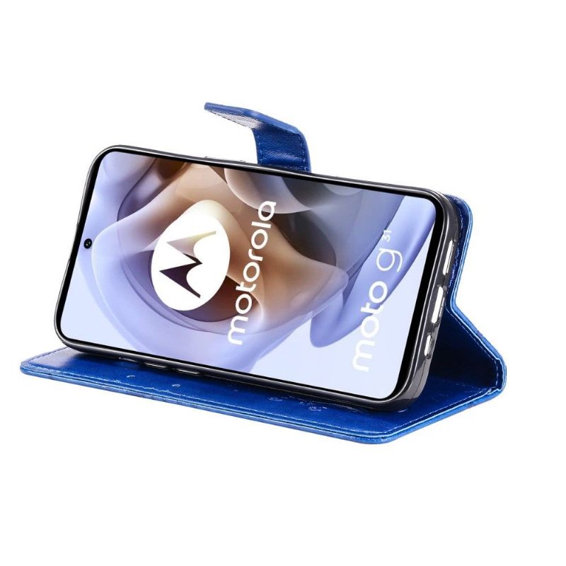 Folio-hoesje voor Motorola Moto G31 / Moto G41 Ondersteuningsfunctie Vlinders