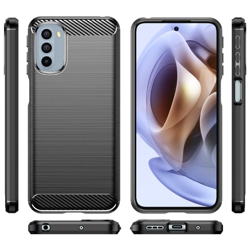 Telefoonhoesje voor Motorola Moto G31 / Moto G41 Geborsteld Siliconeneffect