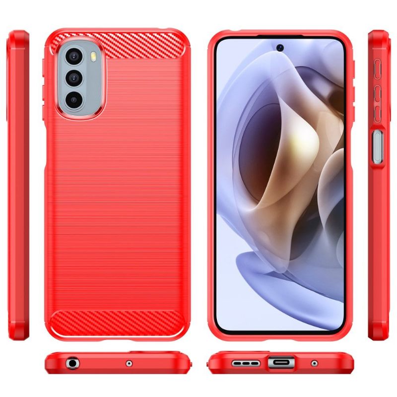 Telefoonhoesje voor Motorola Moto G31 / Moto G41 Geborsteld Siliconeneffect