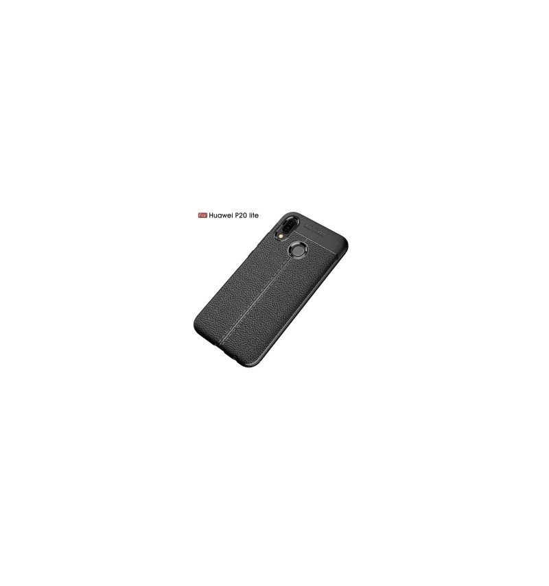 Hoesje voor Huawei P20 Lite Litchi-textuur Leerstijl