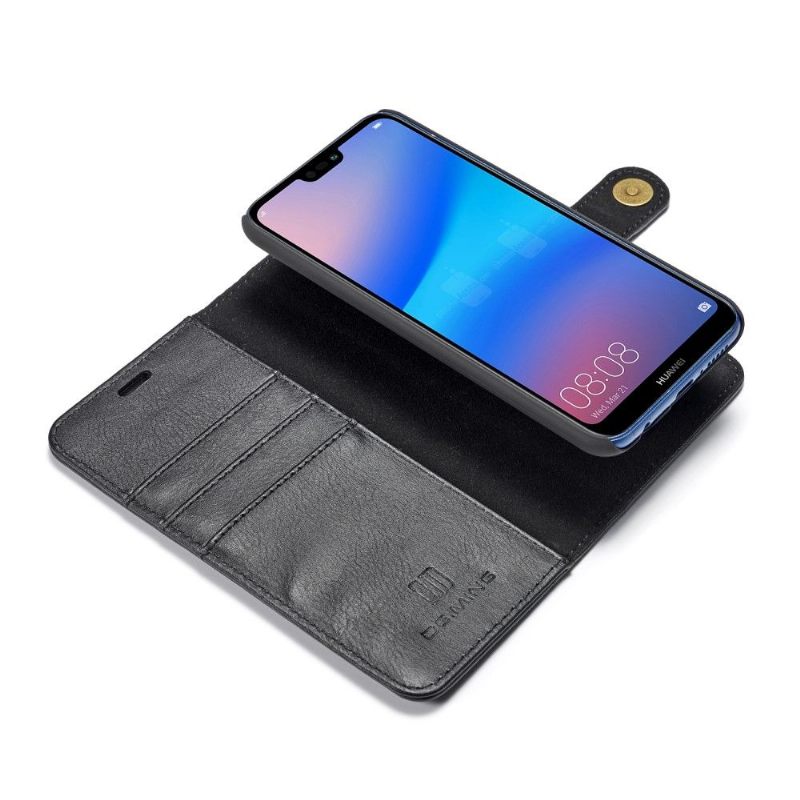 Telefoonhoesje Leren Hoesje voor Huawei P20 Lite Bescherming 2 in 1 En Afneembare Shell