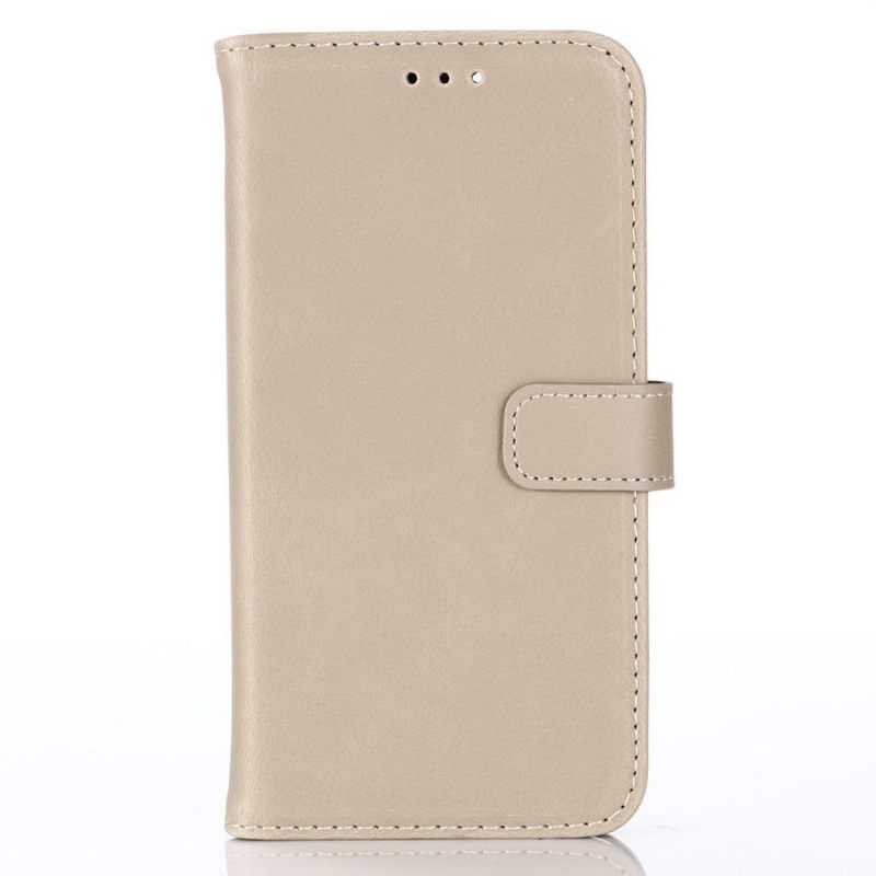Case voor iPhone 12 Pro Max Folio-hoesje Retro Leereffect