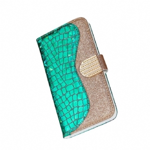 Folio-hoesje voor iPhone 12 Pro Max Luxe Krokodileffect