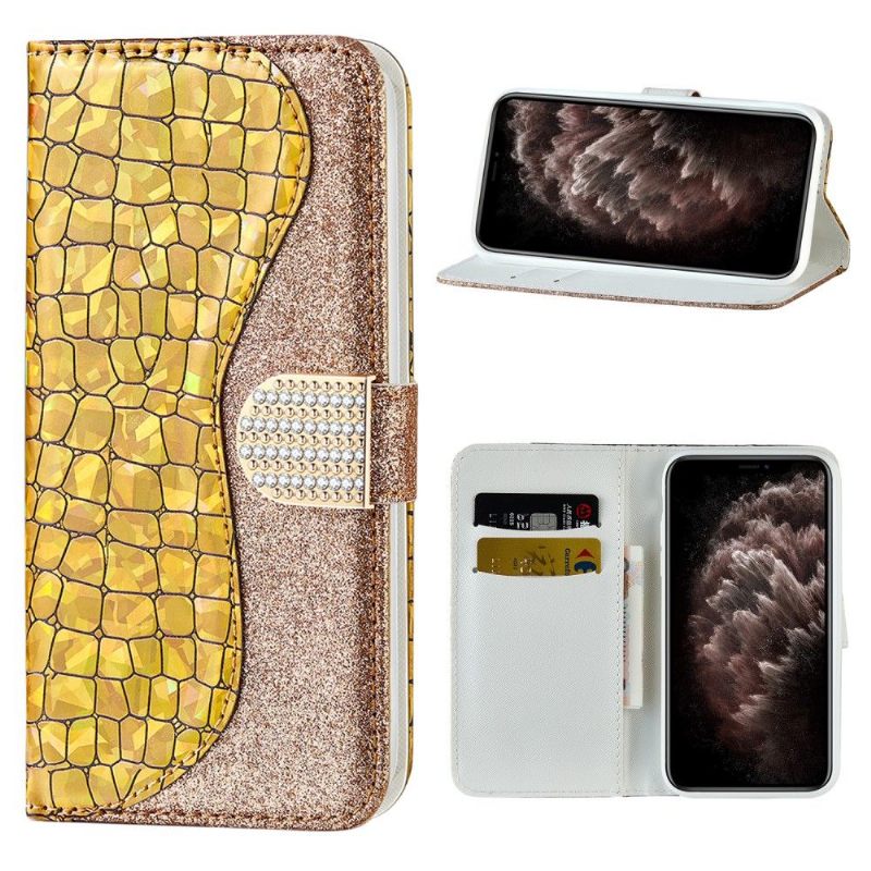 Folio-hoesje voor iPhone 12 Pro Max Luxe Krokodileffect