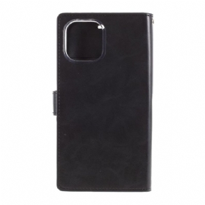 Folio-hoesje voor iPhone 12 Pro Max Mansoor Kunstleer