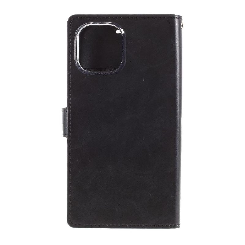 Folio-hoesje voor iPhone 12 Pro Max Mansoor Kunstleer