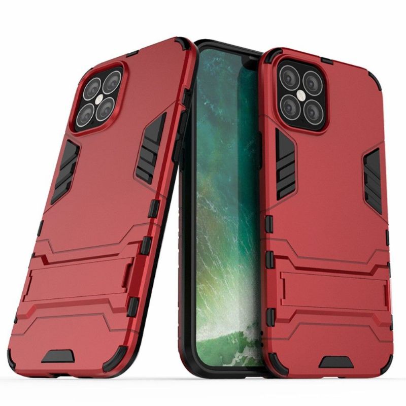 Hoesje voor iPhone 12 Pro Max Anti-fall Cool Guard Schokbestendig Met Geïntegreerde Standaard