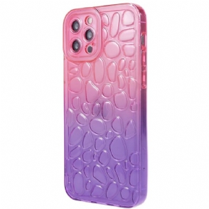 Hoesje voor iPhone 12 Pro Max Anti-fall Tweekleurige Kiezelstenen