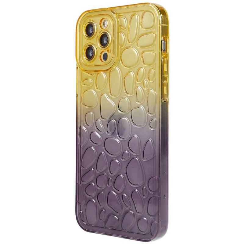 Hoesje voor iPhone 12 Pro Max Anti-fall Tweekleurige Kiezelstenen
