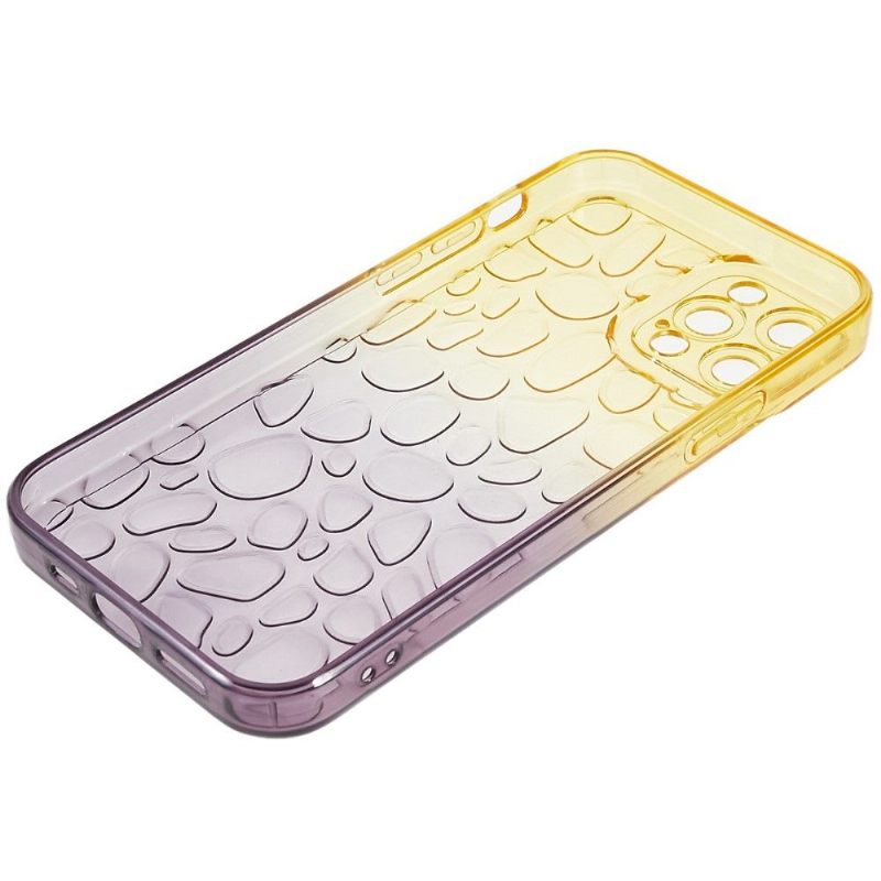 Hoesje voor iPhone 12 Pro Max Anti-fall Tweekleurige Kiezelstenen
