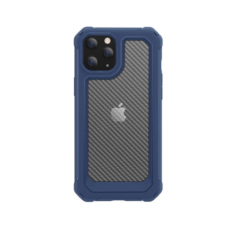 Hoesje voor iPhone 12 Pro Max Doorzichtige Koolstofvezelstijl