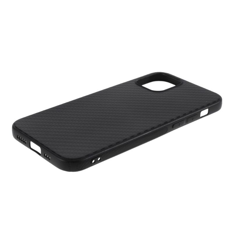 Hoesje voor iPhone 12 Pro Max Koolstofvezel-look