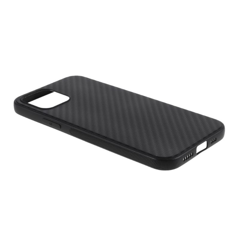 Hoesje voor iPhone 12 Pro Max Koolstofvezel-look
