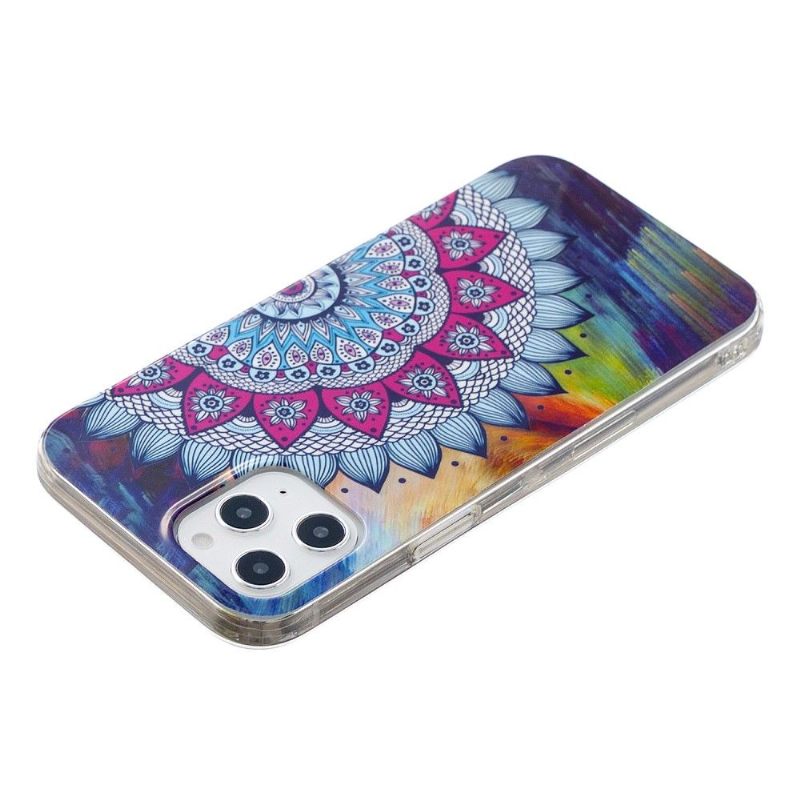 Hoesje voor iPhone 12 Pro Max Lichtgevende Kleurrijke Mandala