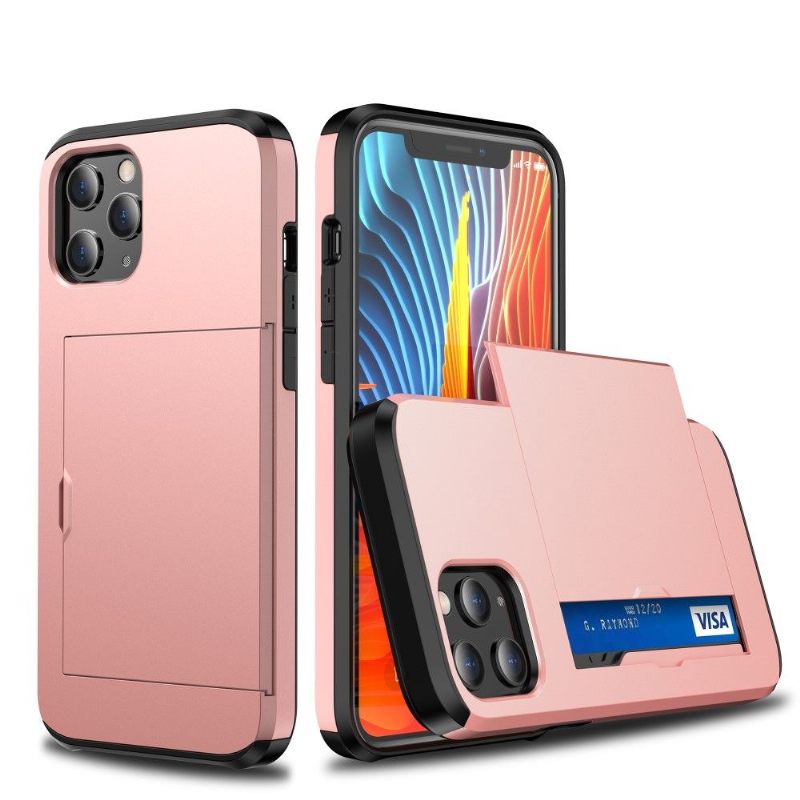 Hoesje voor iPhone 12 Pro Max Robuuste Schuif Voor Kaarthouder