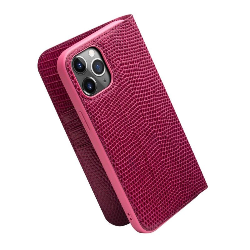 Leren Hoesje voor iPhone 12 Pro Max Echt Leer Met Krokodilleneffect