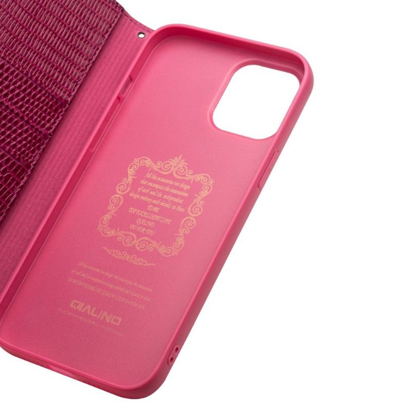 Leren Hoesje voor iPhone 12 Pro Max Echt Leer Met Krokodilleneffect