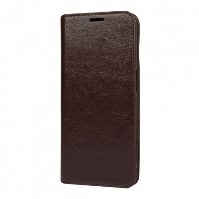 Bescherming Hoesje voor Oppo A54 5G / A74 5G Folio-hoesje Echt Leer