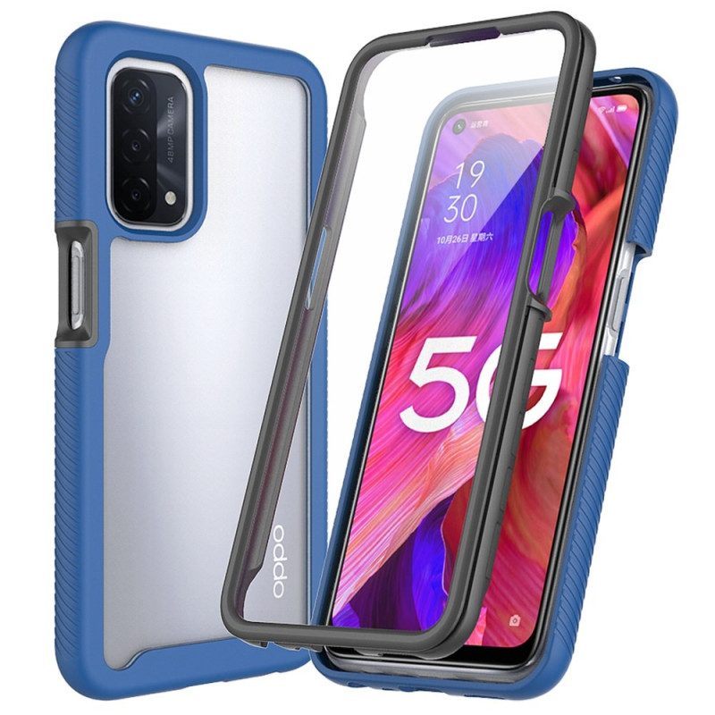 Hoesje voor Oppo A54 5G / A74 5G Bescherming Hoesje En Screenprotector