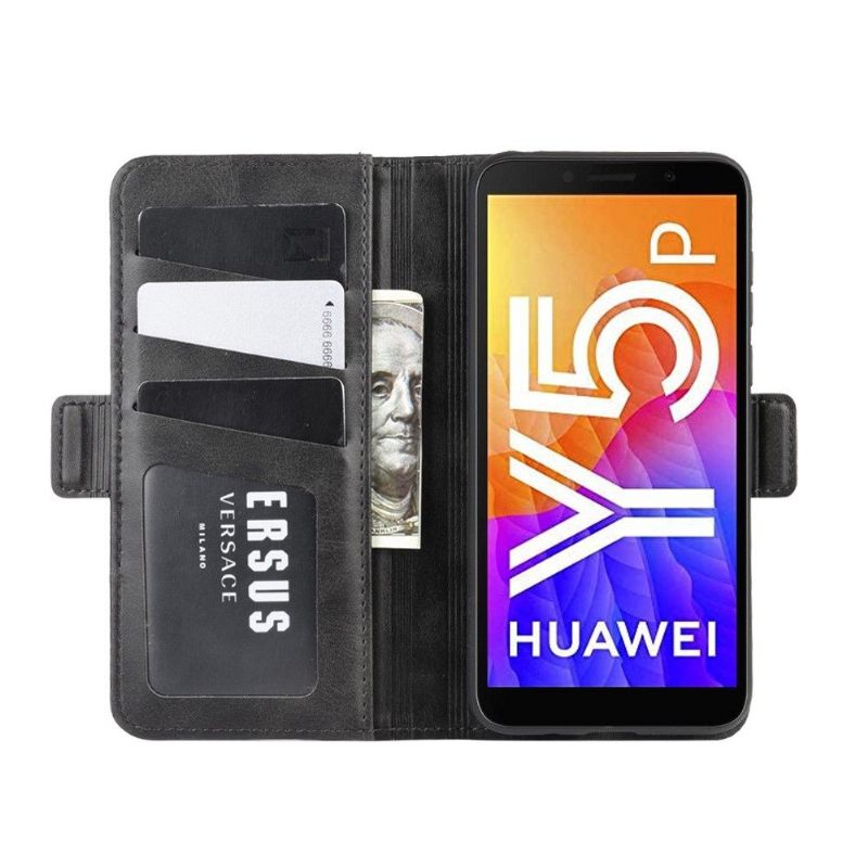 Folio-hoesje voor Huawei Y5p Anti-fall Mat Kunstleer Cover