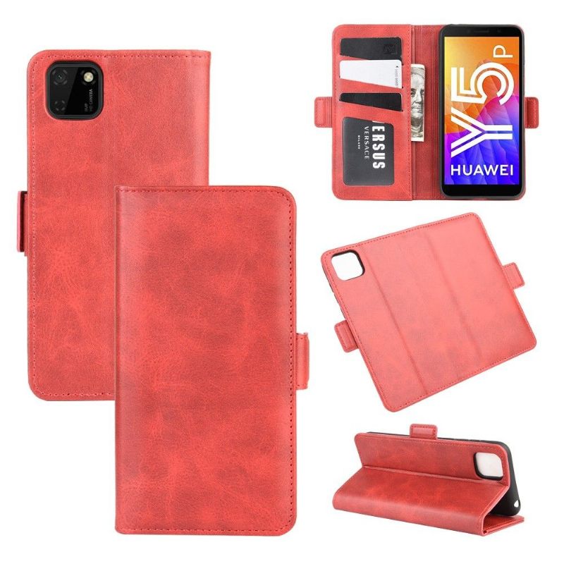 Folio-hoesje voor Huawei Y5p Anti-fall Mat Kunstleer Cover