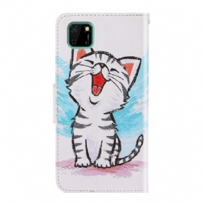 Folio-hoesje voor Huawei Y5p Chatinhoud