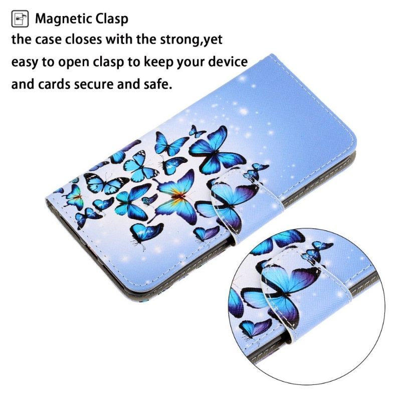 Folio-hoesje voor Huawei Y5p Vliegende Vlinders