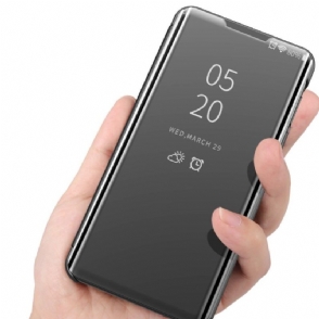 Telefoonhoesje voor Huawei Y5p Folio-hoesje Spiegeleffect