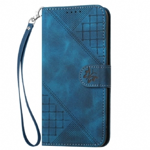 Bescherming Hoesje Vivo V50 Lite 5g Geometrisch Bandje