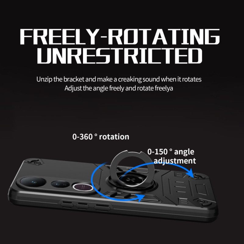 Case Hoesje Vivo V50 Lite 5g Telefoonhoesje Draaibare Standaard En Versterkte Bescherming
