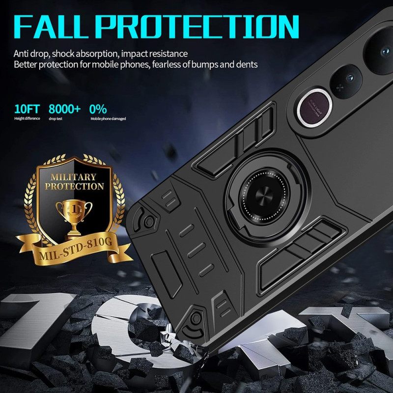 Case Hoesje Vivo V50 Lite 5g Telefoonhoesje Draaibare Standaard En Versterkte Bescherming