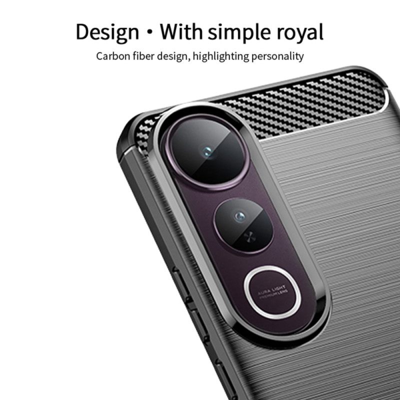 Case Hoesje Vivo V50 Lite 5g Telefoonhoesje Koolstofvezel