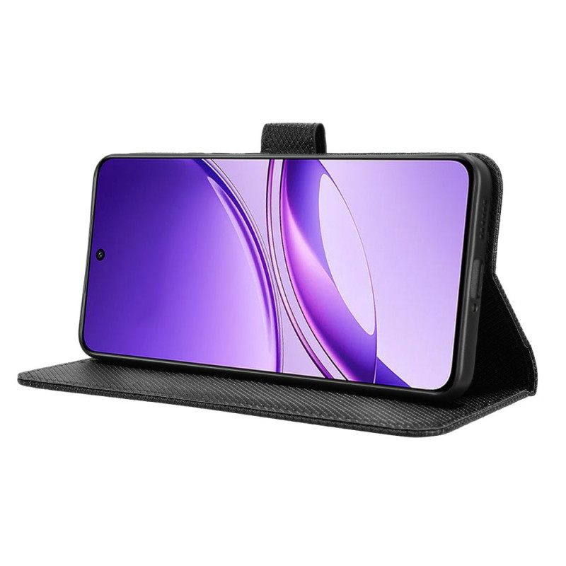 Folio-hoesje Vivo V50 Lite 5g Telefoonhoesje Diamantstructuur