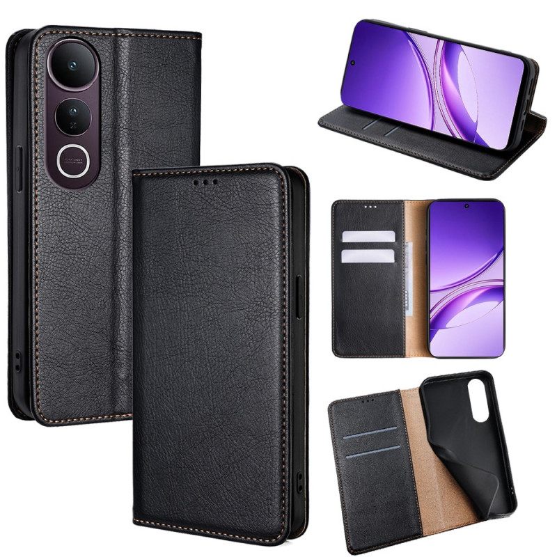 Folio-hoesje Vivo V50 Lite 5g Telefoonhoesje Stiksels