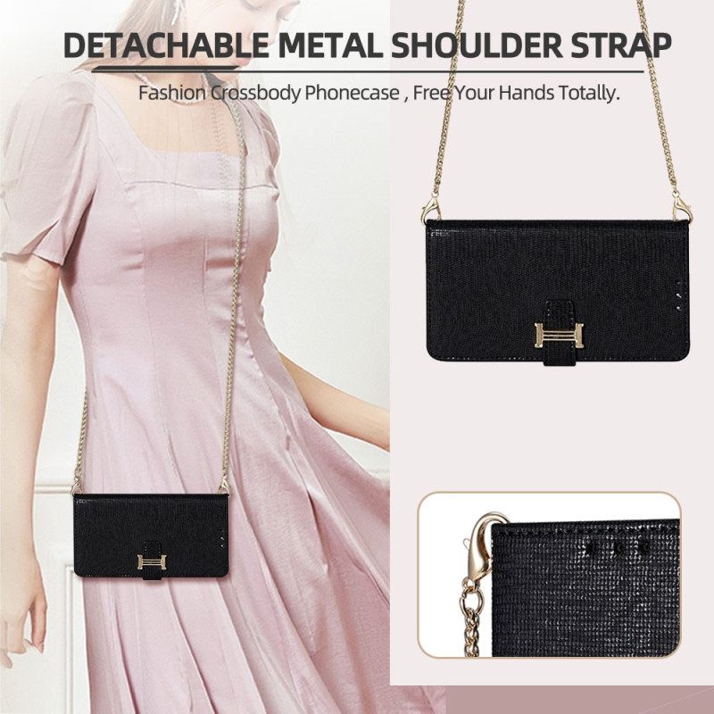 Leren Hoesje Vivo V50 Lite 5g Pailletten Met Ketting Bescherming Hoesje