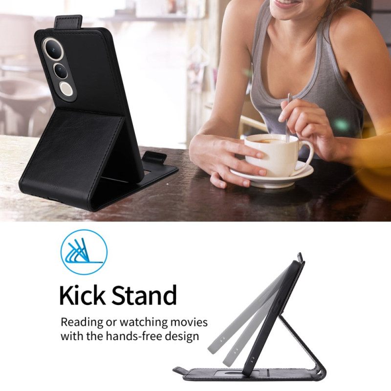 Leren Hoesje Vivo V50 Lite 5g Verticaal Klepdesign Bescherming Hoesje