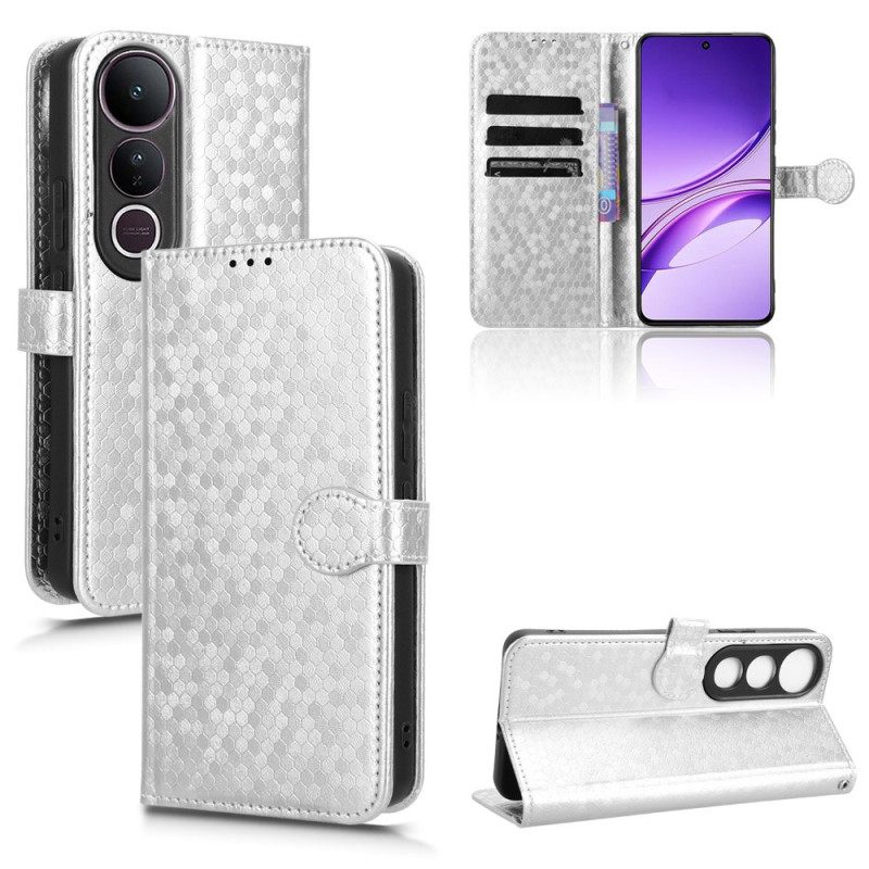 Leren Hoesje Voor Vivo V50 Lite 5g Glitterstippen