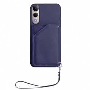 Leren Hoesje Voor Vivo V50 Lite 5g Kaarthouder En Koord