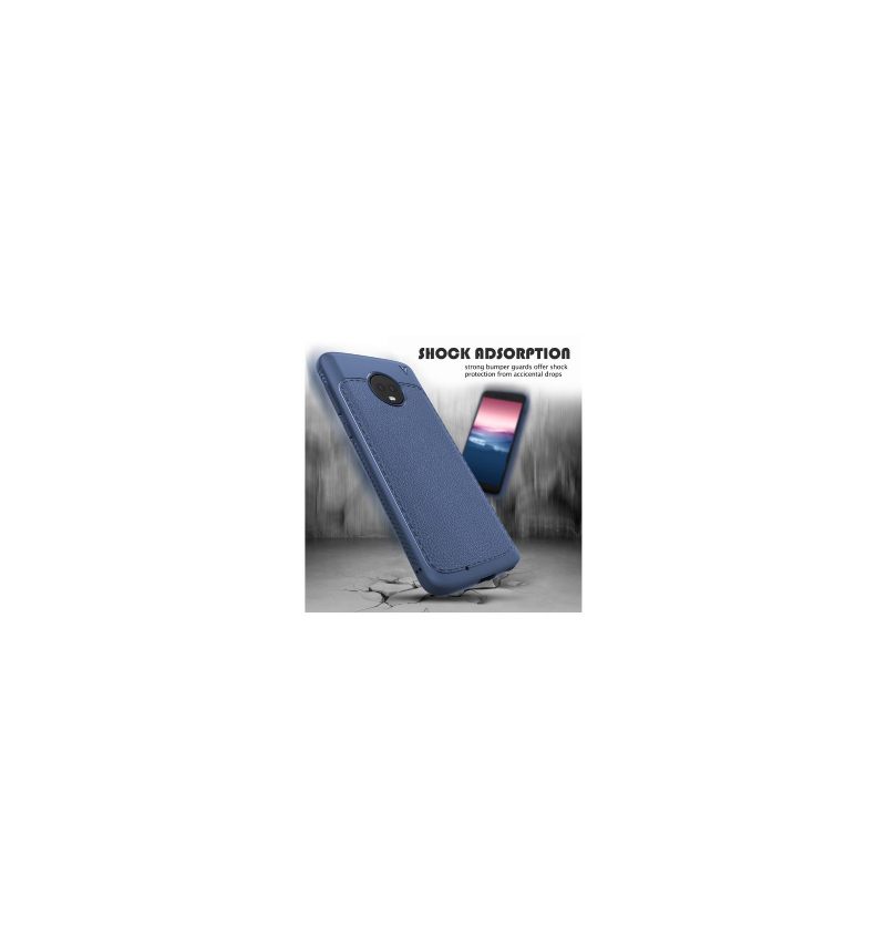 Hoesje voor Motorola Moto G6 Herenserie - Marineblauw