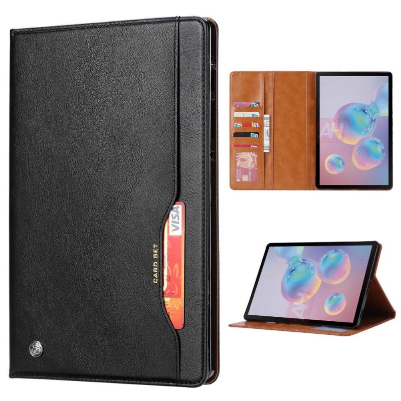 Folio-hoesje voor Samsung Galaxy Tab S7+ Anti-fall Kunstleer Stand Case