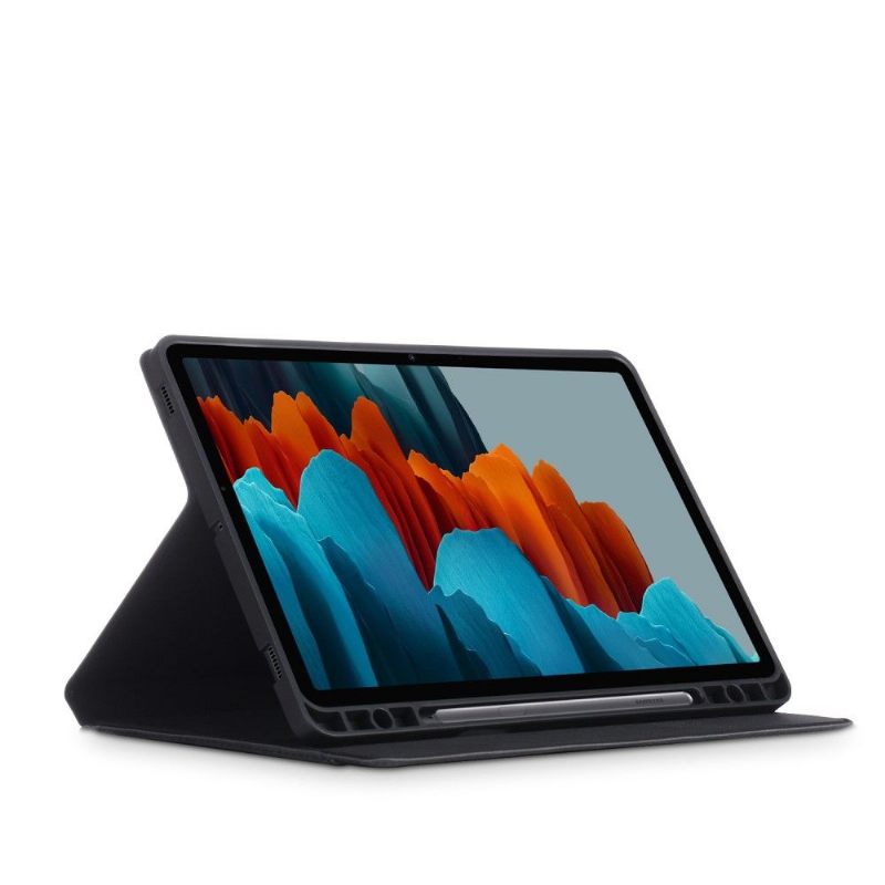 Folio-hoesje voor Samsung Galaxy Tab S7+ Anti-fall Mat Leereffect