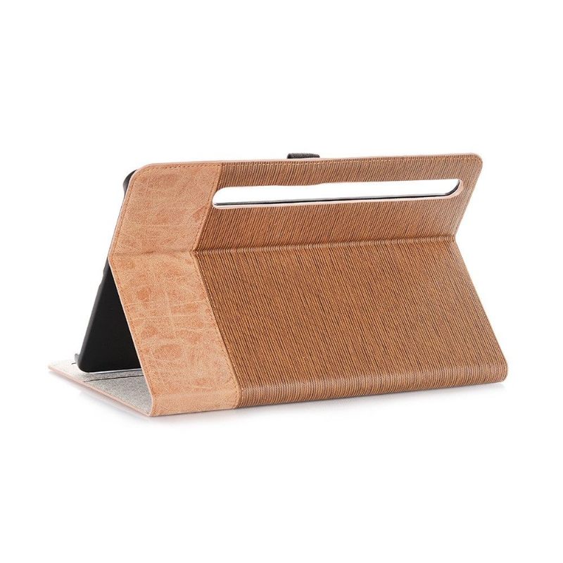 Folio-hoesje voor Samsung Galaxy Tab S7+ Tweekleurig Kunstleer