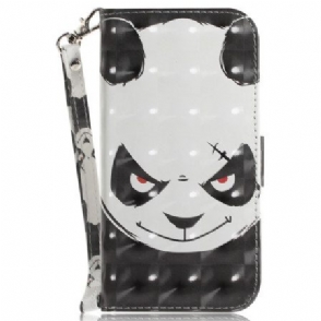 Bescherming Hoesje Oneplus Nord 5 Boze Panda Met Bandjes
