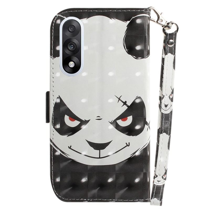 Bescherming Hoesje Oneplus Nord 5 Boze Panda Met Bandjes