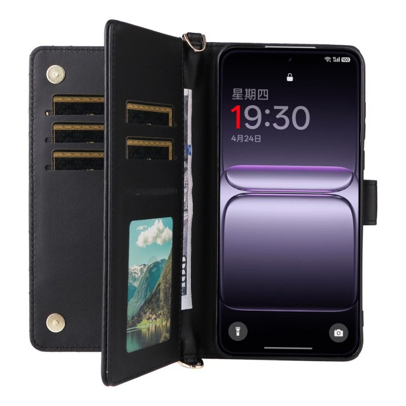 Bescherming Hoesje Oneplus Nord 5 Gewatteerd Met Schouder Bandje