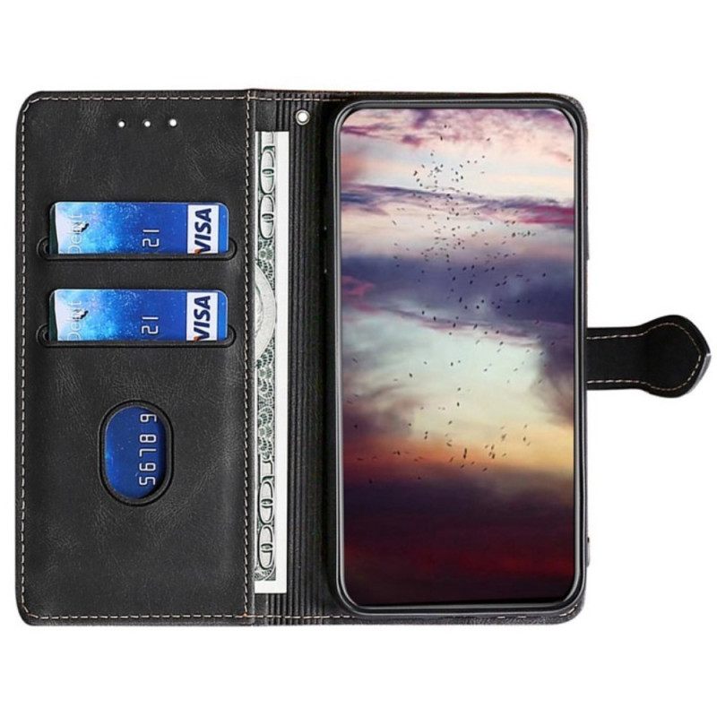 Flip Case Leren Oneplus Nord 5 Bloemenprint