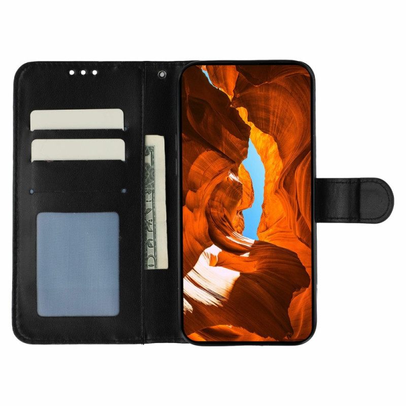 Flip Case Leren Oneplus Nord 5 Effen Kunstleer