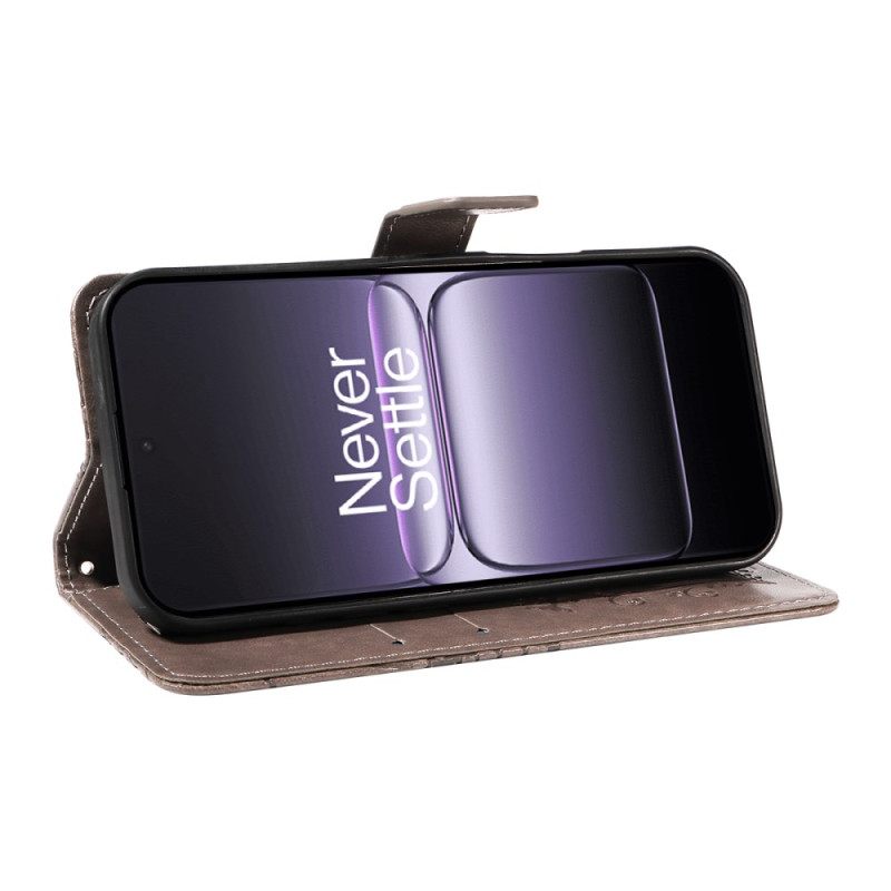 Flip Case Leren Oneplus Nord 5 Groot Vlinders