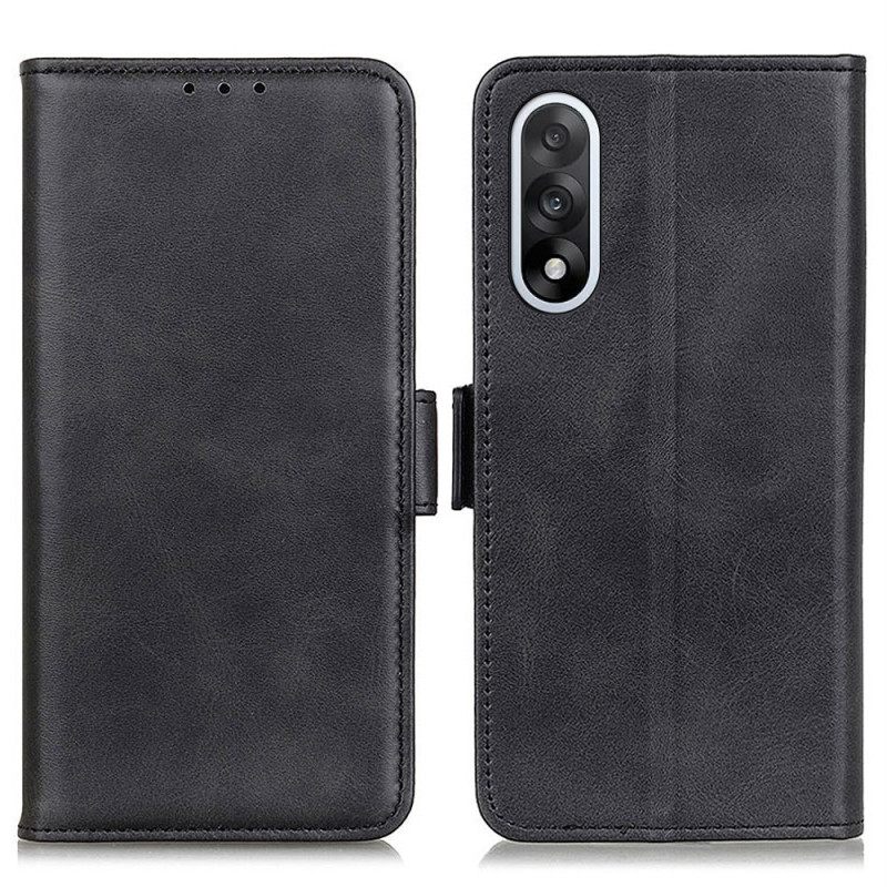 Flip Case Leren Oneplus Nord 5 Kunstleer Met Textuur
